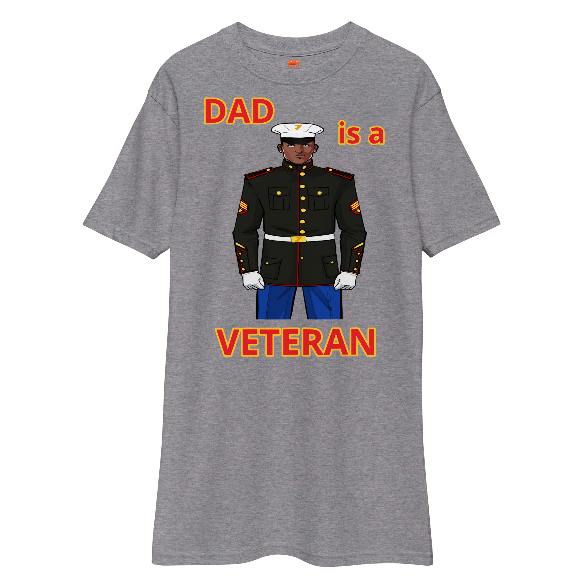 DAD IS A VETERAN TOO FOWER Tee - Image 3
