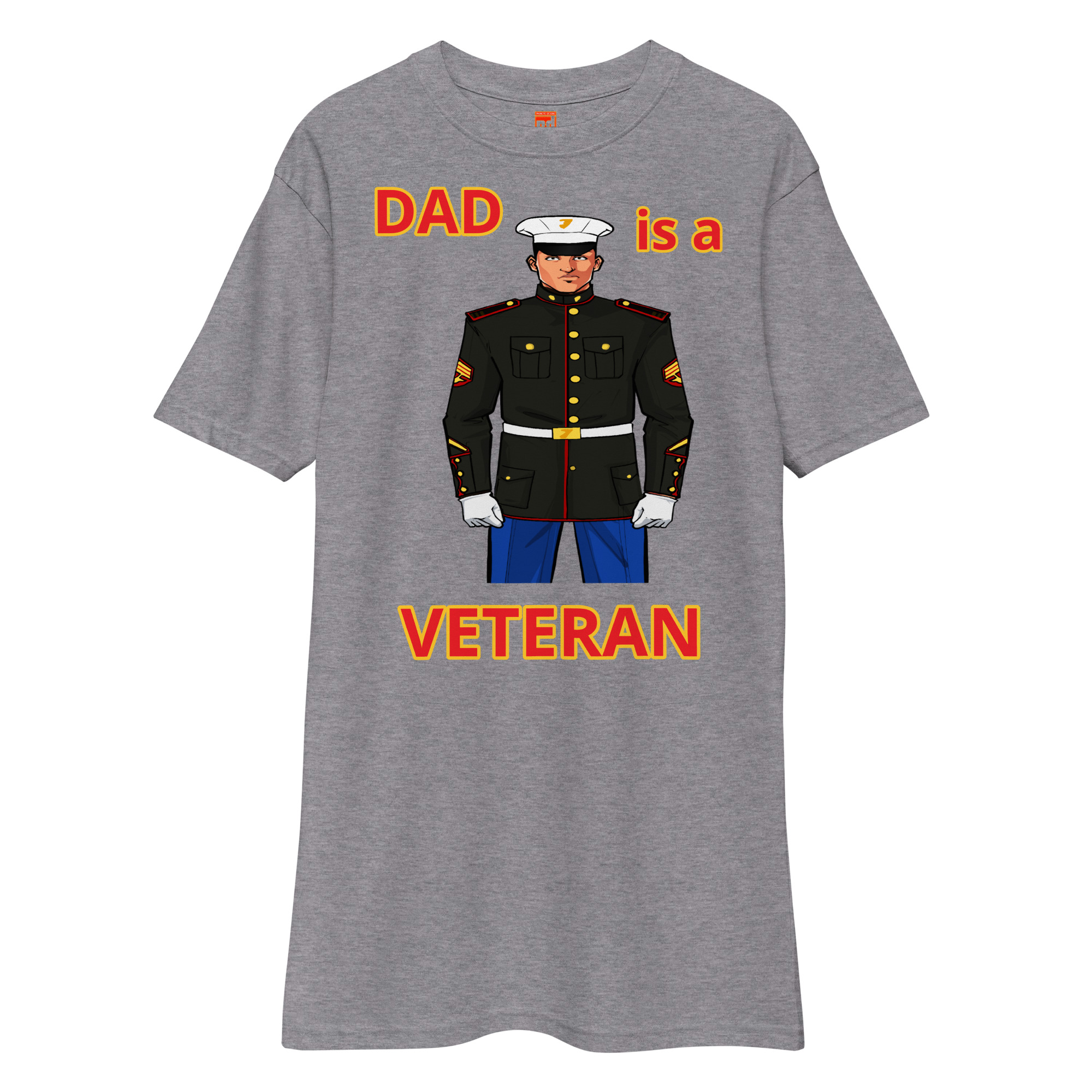 DAD IS A VETERAN TOO FOWER Tee - Image 3