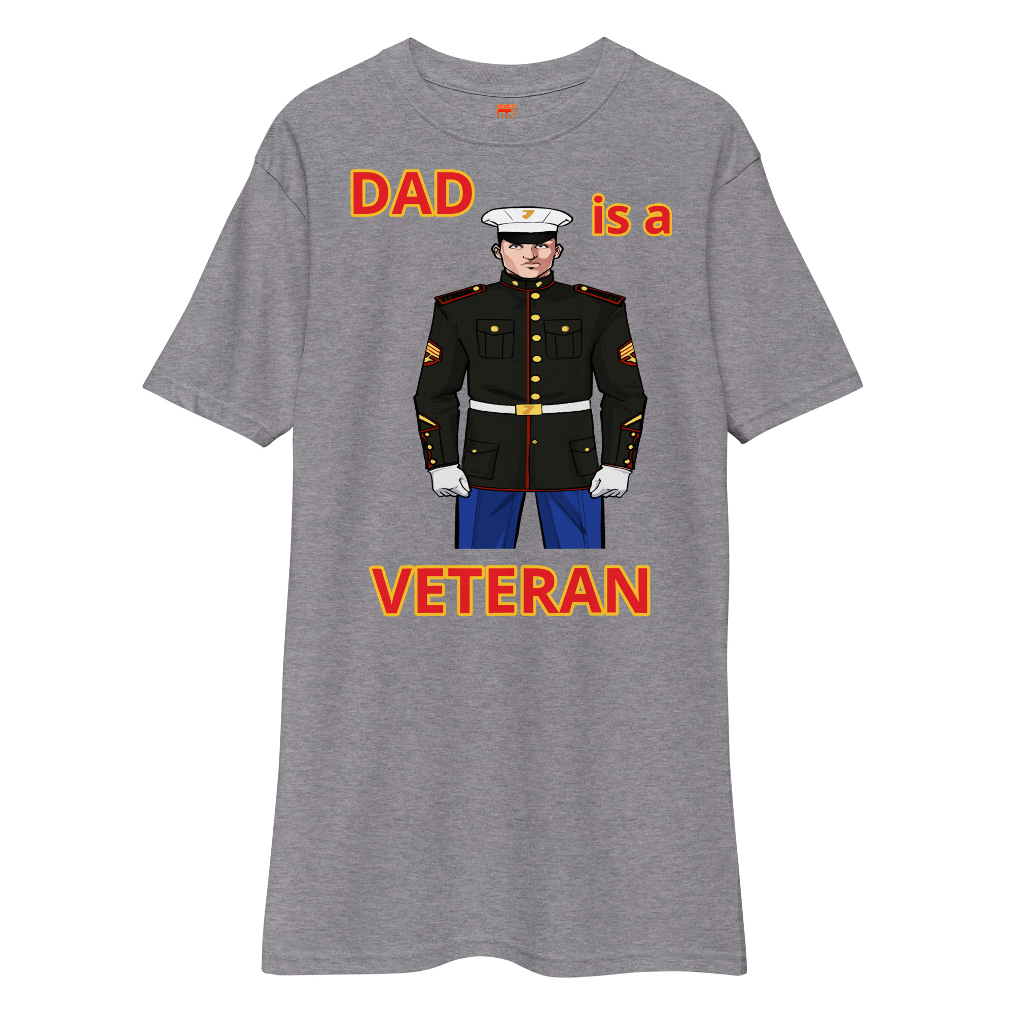 DAD IS A VETERAN TOO FOWER Tee - Image 3