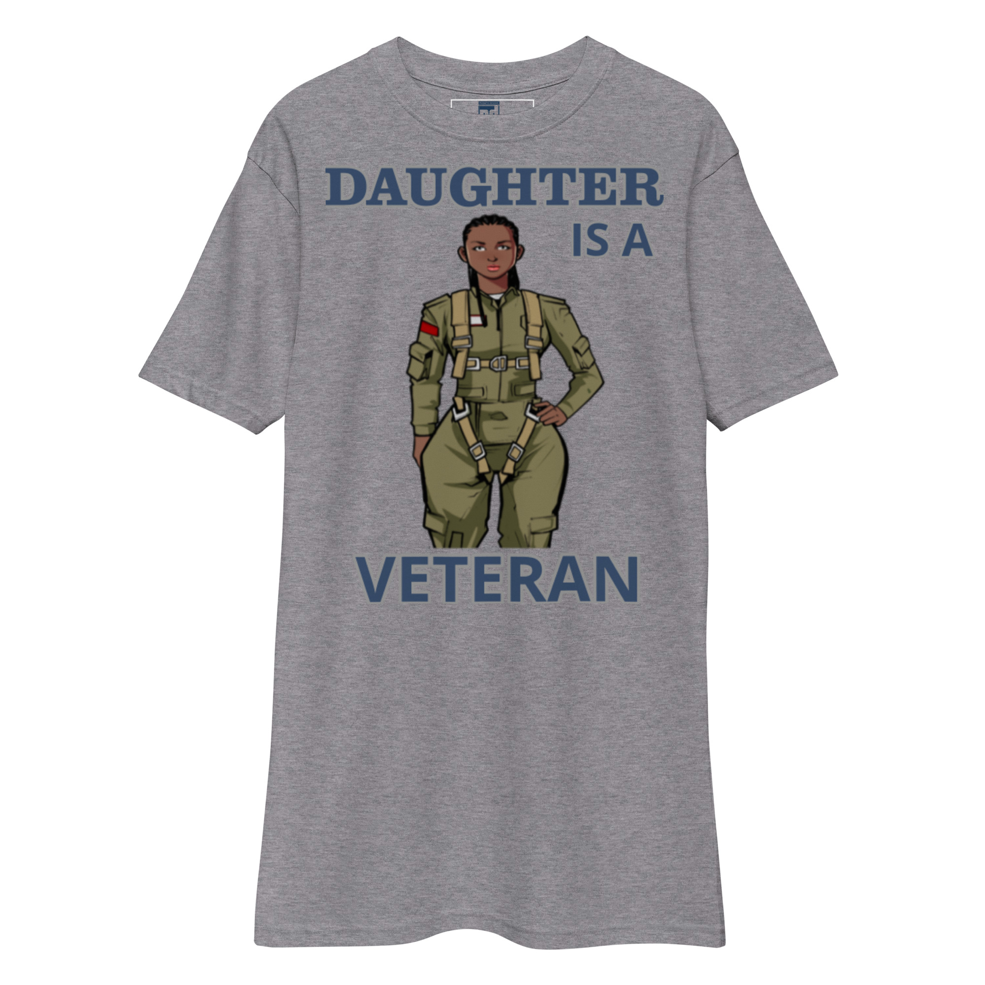 DAUGHTER IS A VETERAN TOO FOWER Tee - Image 3