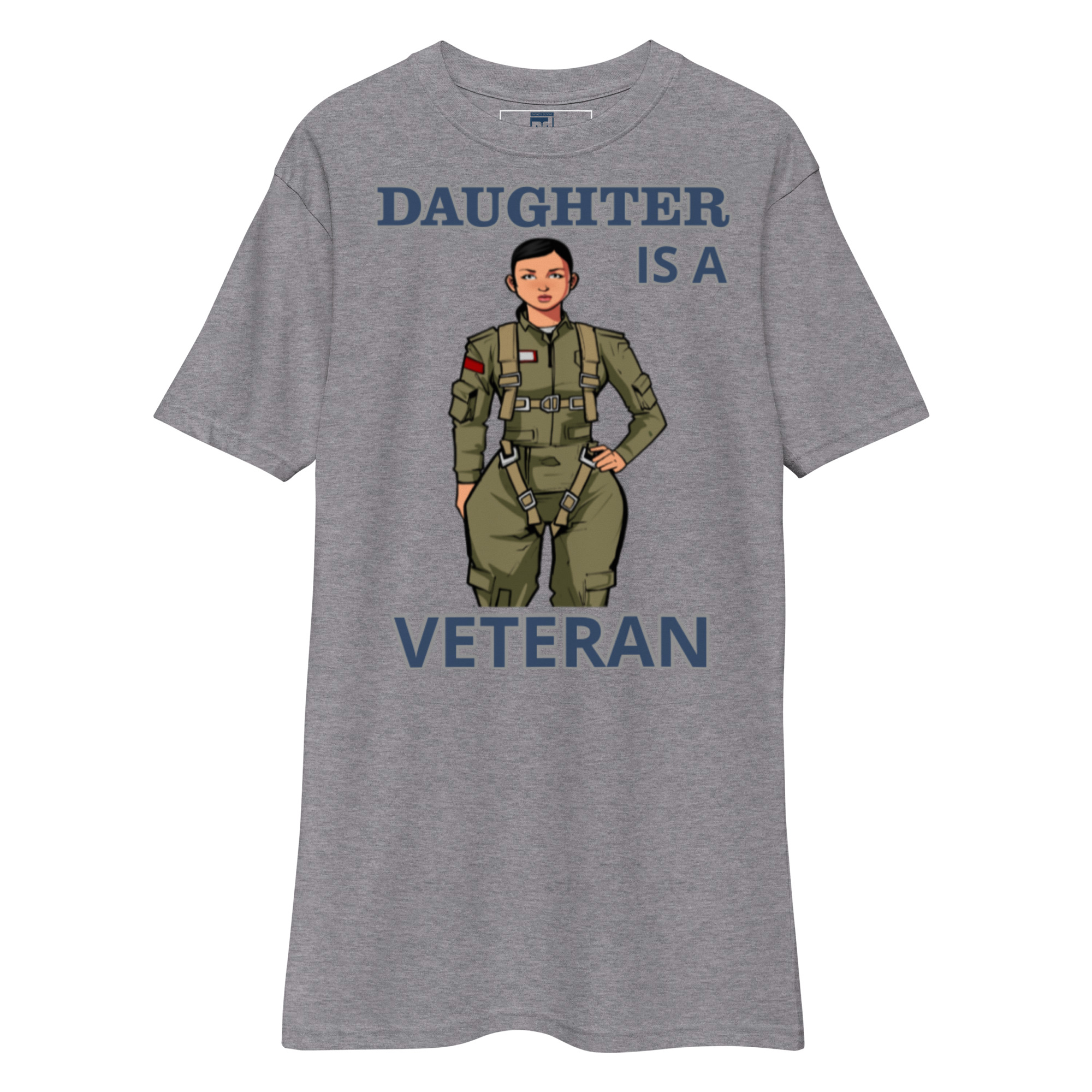 DAUGHTER IS A VETERAN TOO FOWER Tee - Image 3