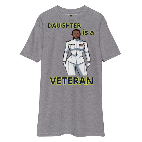 DAUGHTER IS A VETERAN TOO FOWER Tee - Image 3