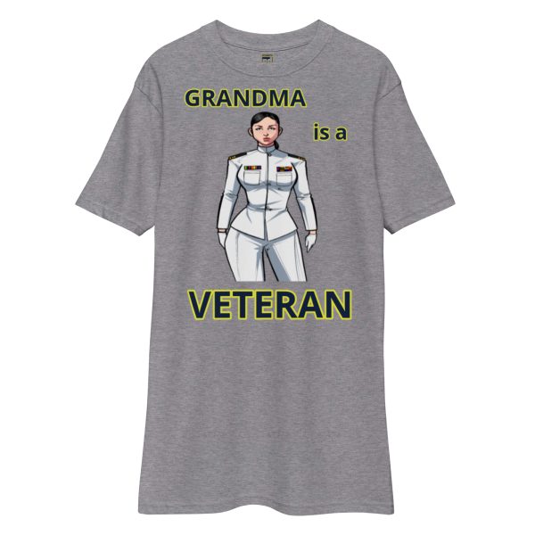GRANDMA IS A VETERAN TOO FOWER Tee - Image 3