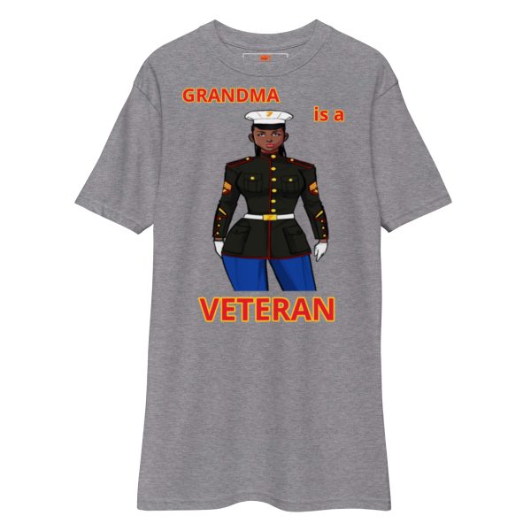 GRANDMA IS A VETERAN TOO FOWER Tee - Image 3
