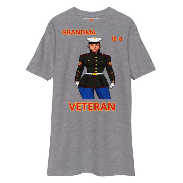 GRANDMA IS A VETERAN TOO FOWER Tee - Image 3