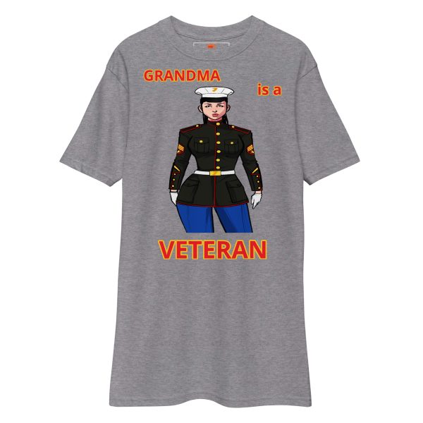 GRANDMA IS A VETERAN TOO FOWER Tee - Image 3