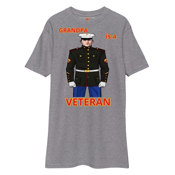 GRANDPA IS A VETERAN TOO FOWER Tee - Image 3