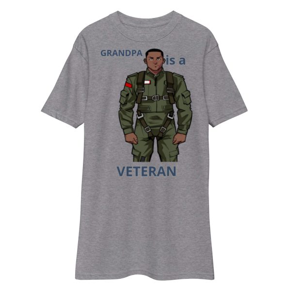 GRANDPA IS A VETERAN TOO FOWER Tee - Image 3