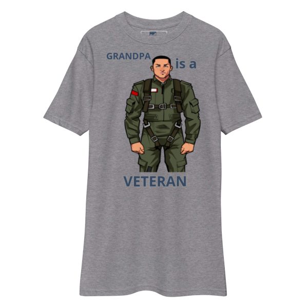 GRANDPA IS A VETERAN TOO FOWER Tee - Image 3