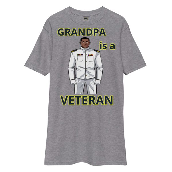 GRANDPA IS A VETERAN TOO FOWER Tee - Image 3