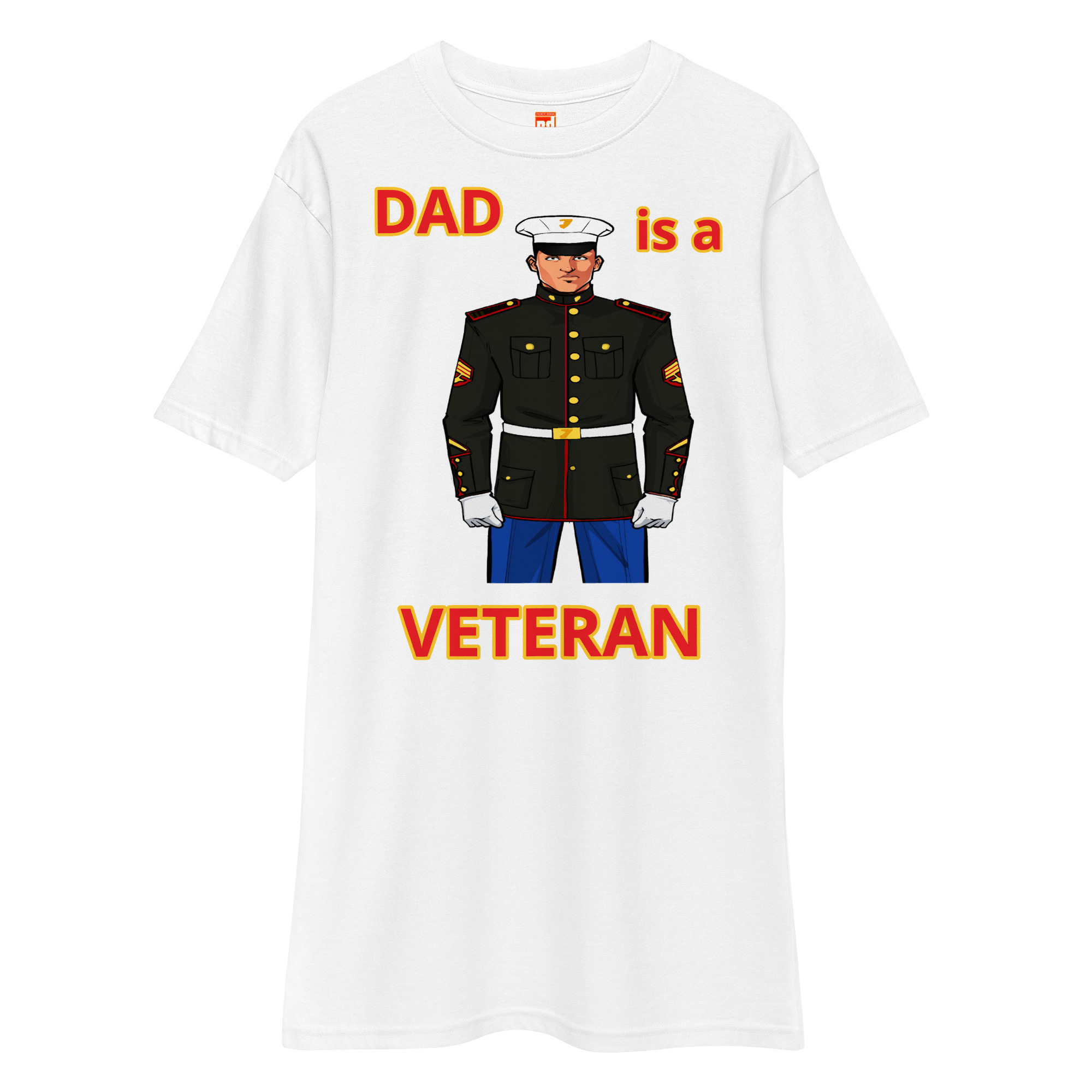 DAD IS A VETERAN TOO FOWER Tee - Image 5