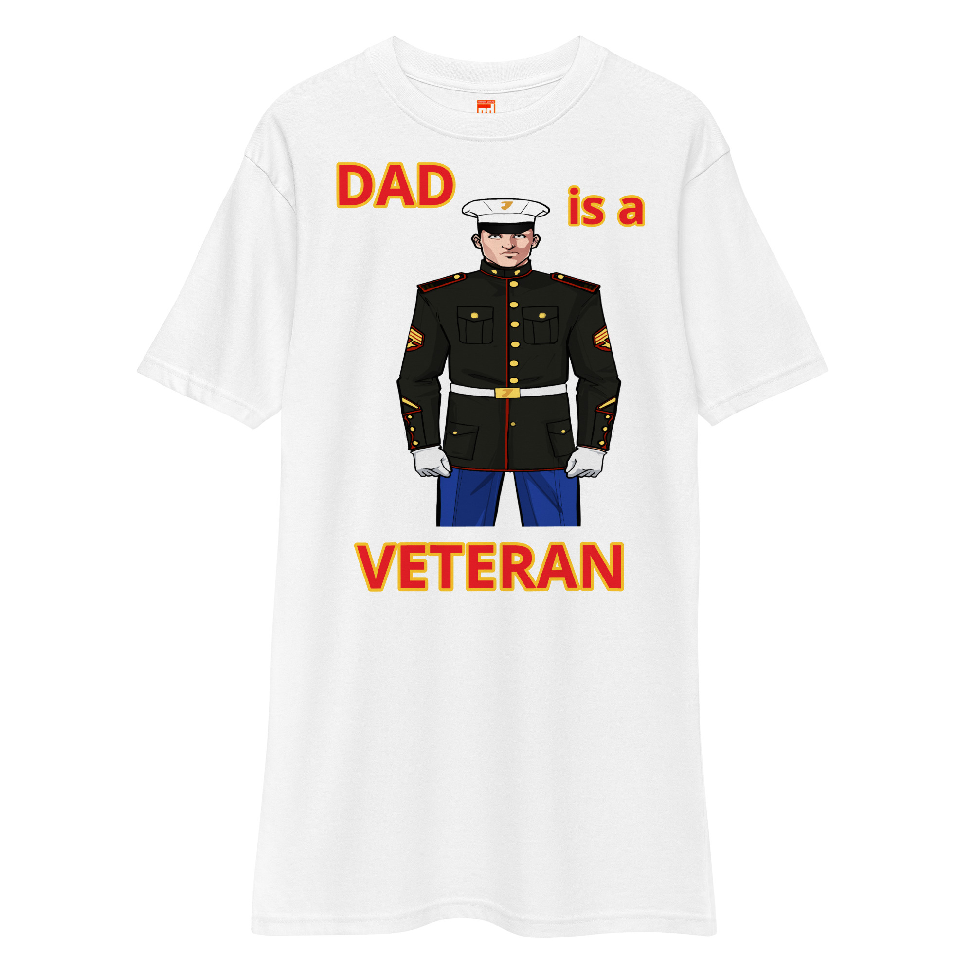 DAD IS A VETERAN TOO FOWER Tee - Image 5