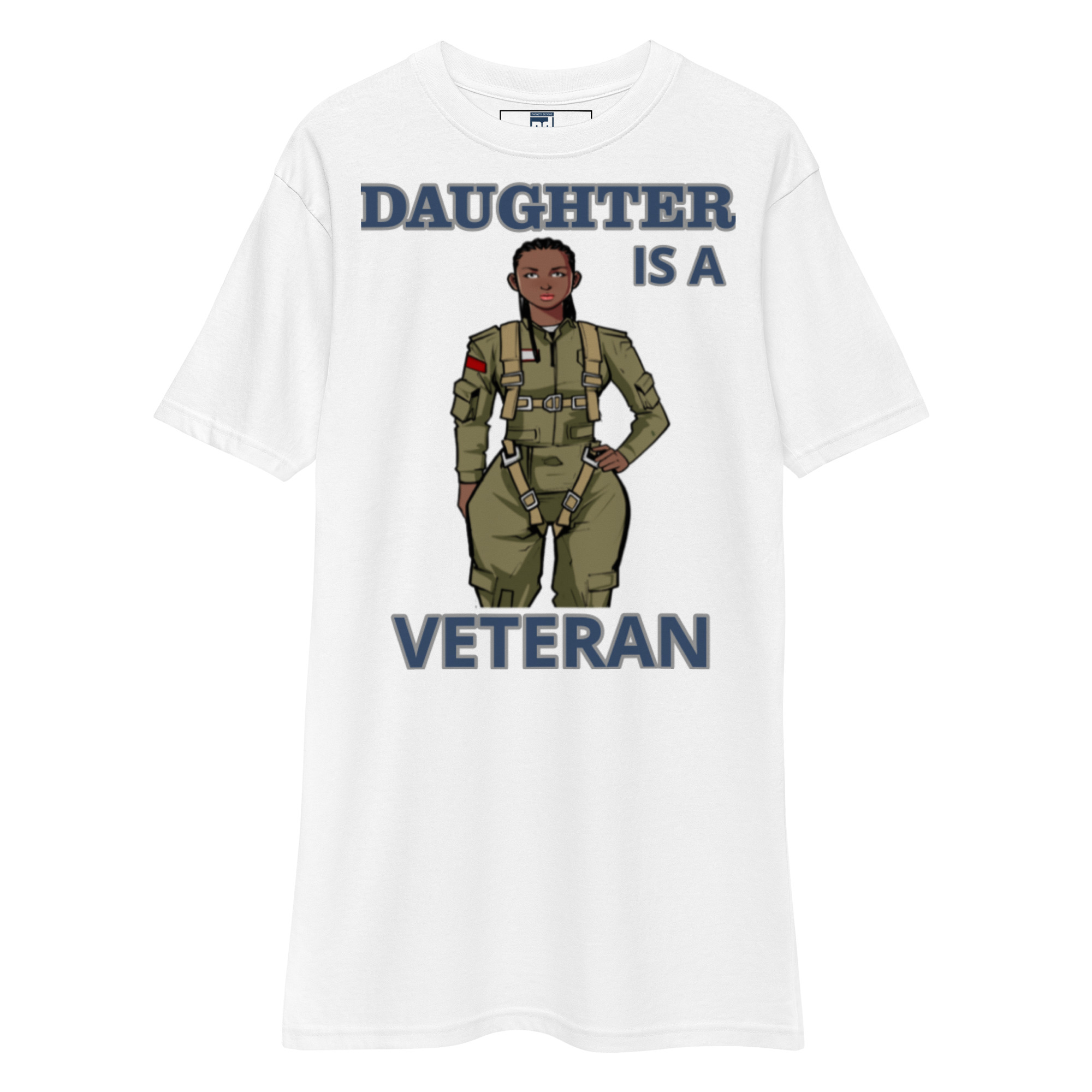 DAUGHTER IS A VETERAN TOO FOWER Tee - Image 5