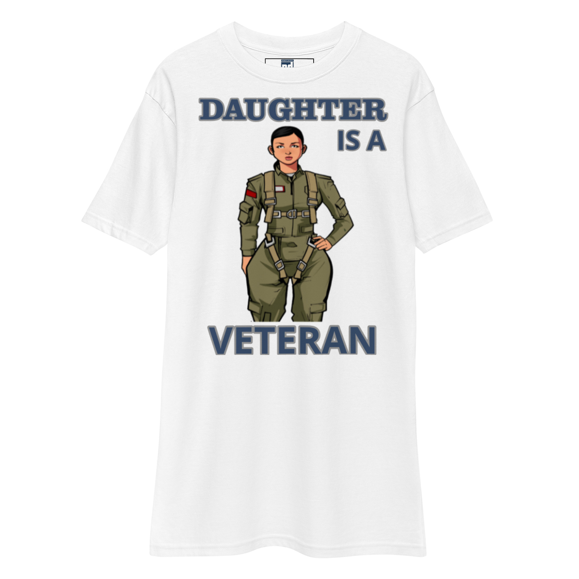 DAUGHTER IS A VETERAN TOO FOWER Tee - Image 5