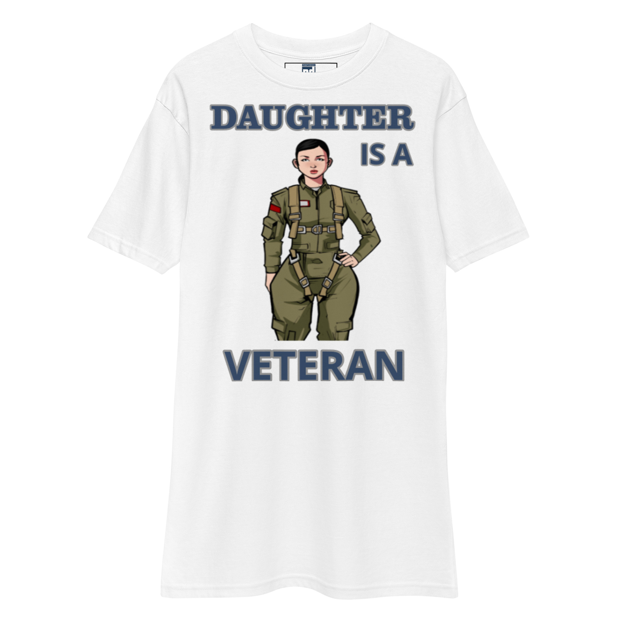 DAUGHTER IS A VETERAN TOO FOWER Tee - Image 5
