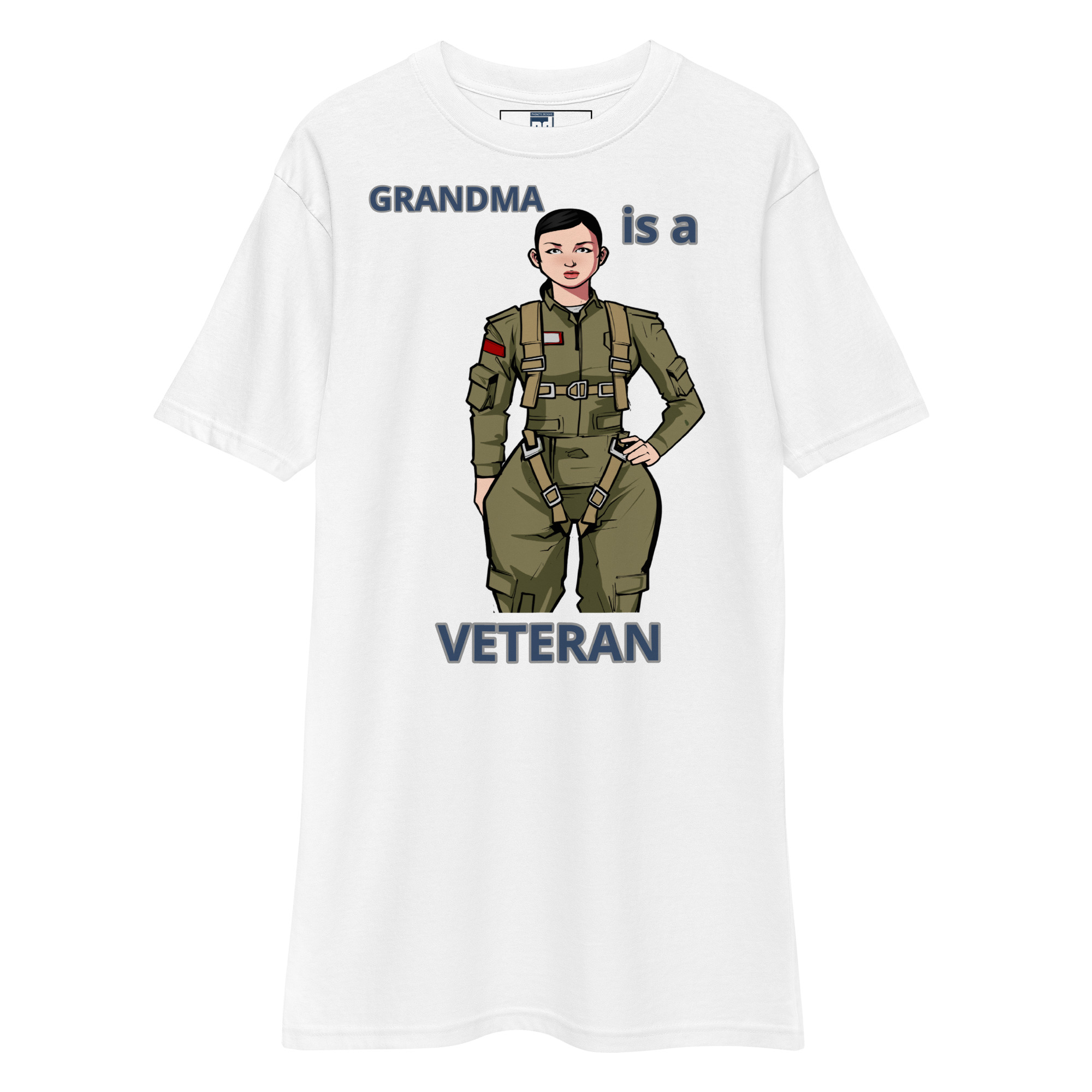 GRANDMA IS A VETERAN TOO FOWER Tee - Image 5