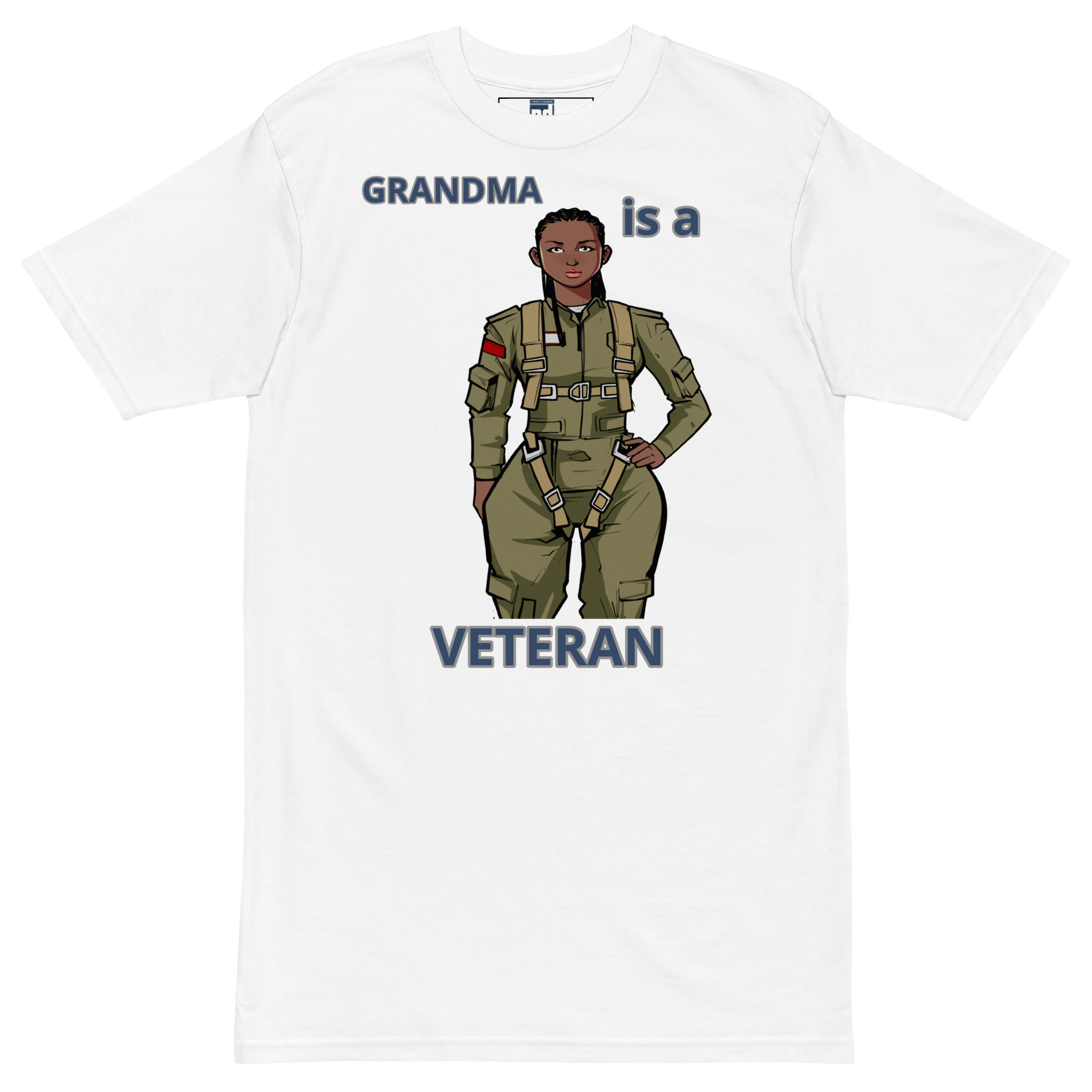 GRANDMA IS A VETERAN TOO FOWER Tee - Image 5