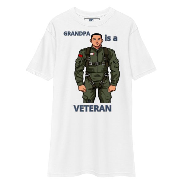 GRANDPA IS A VETERAN TOO FOWER Tee - Image 5