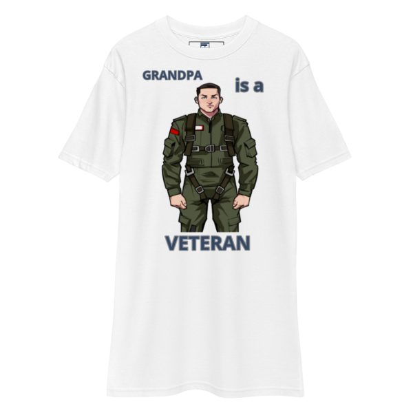 GRANDPA IS A VETERAN TOO FOWER Tee - Image 5