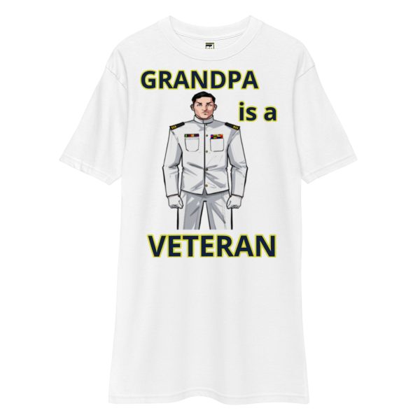 GRANDPA IS A VETERAN TOO FOWER Tee - Image 5