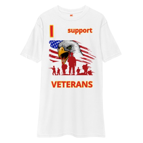 I SUPPORT  VETERANS TOO FOWER Tee - Image 5