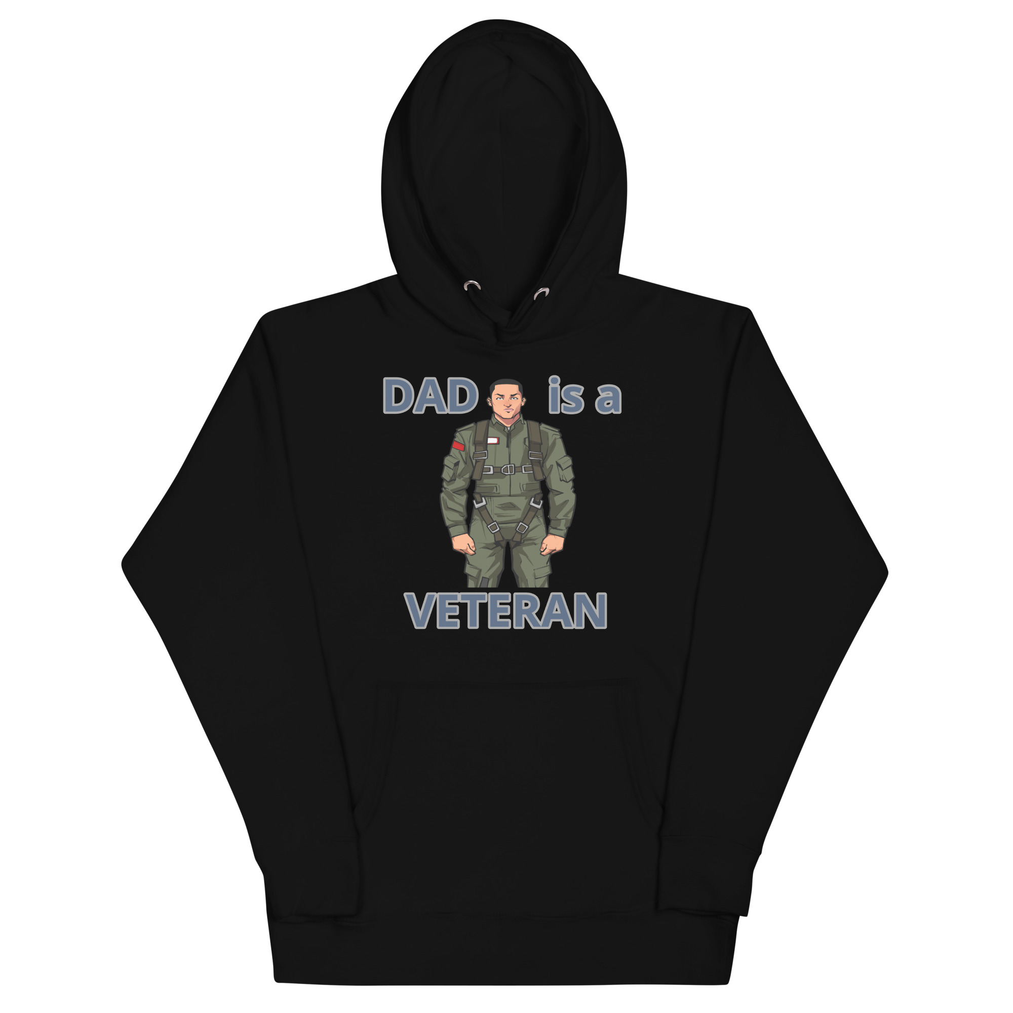 DAD IS A VETERAN TOO FOWER Unisex Hoodie