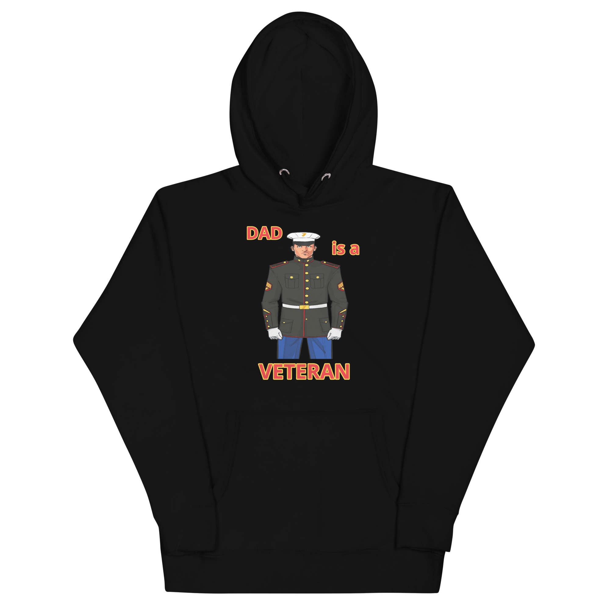 DAD IS A VETERAN TOO FOWER Unisex Hoodie