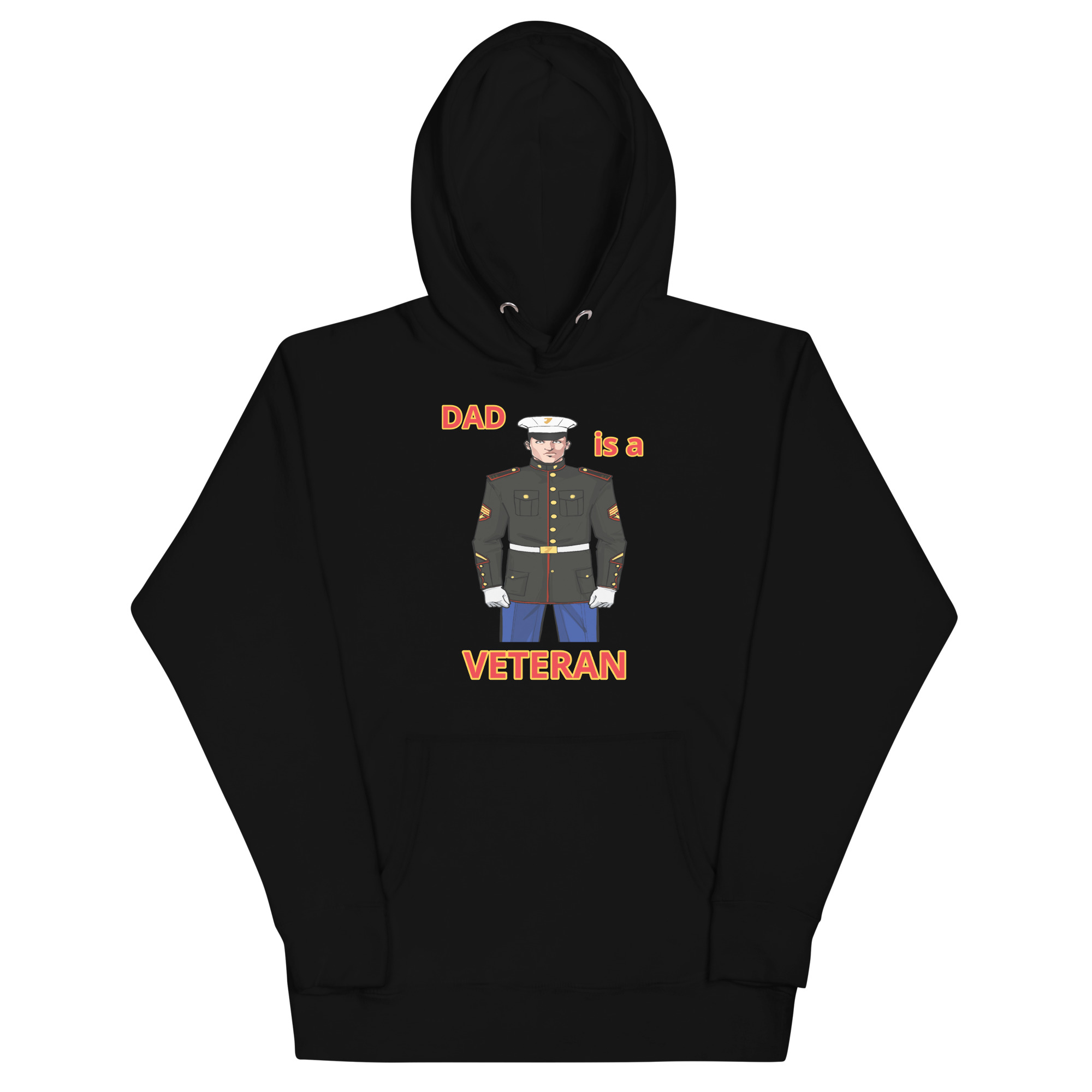 DAD IS A VETERAN TOO FOWER Unisex Hoodie