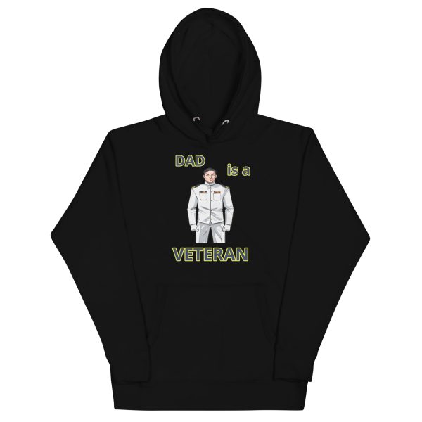 DAD IS A VETERAN TOO FOWER Unisex Hoodie