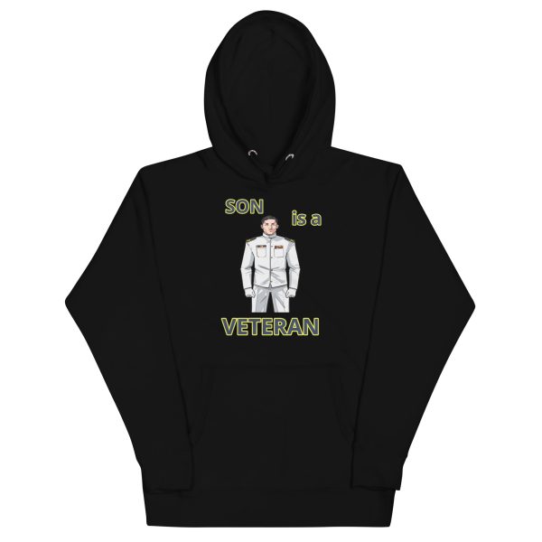 SON IS A VETERAN TOO FOWER Unisex Hoodie