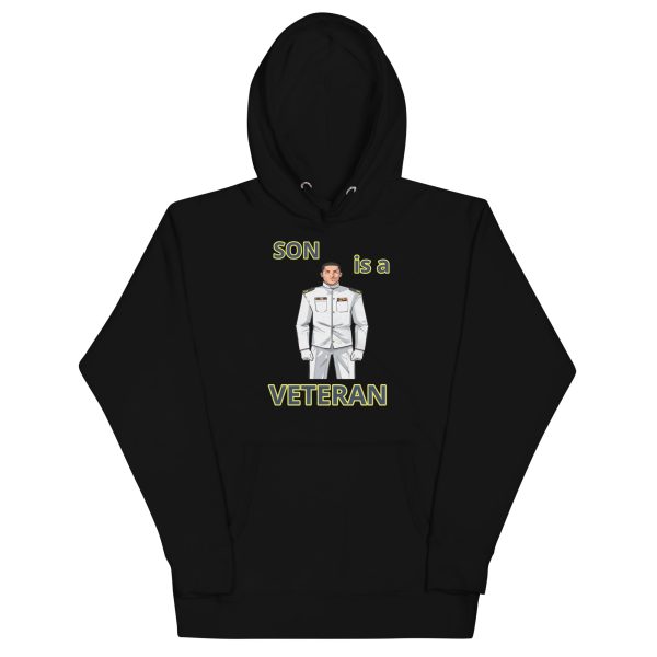 SON IS A VETERAN TOO FOWER Unisex Hoodie