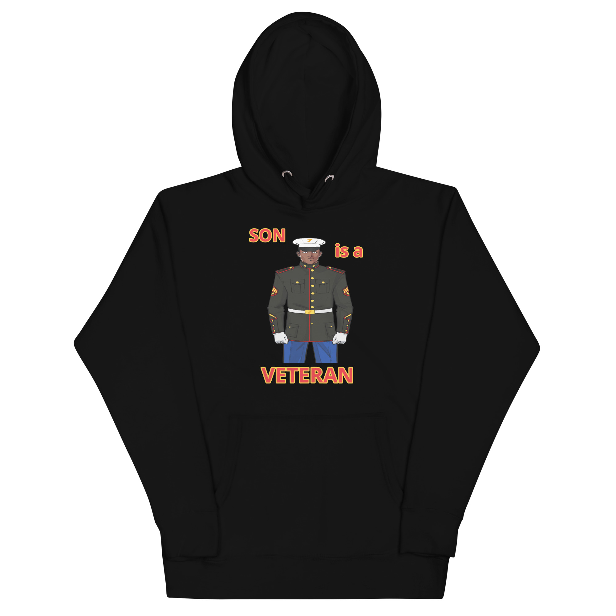 SON IS A VETERAN TOO FOWER Unisex Hoodie