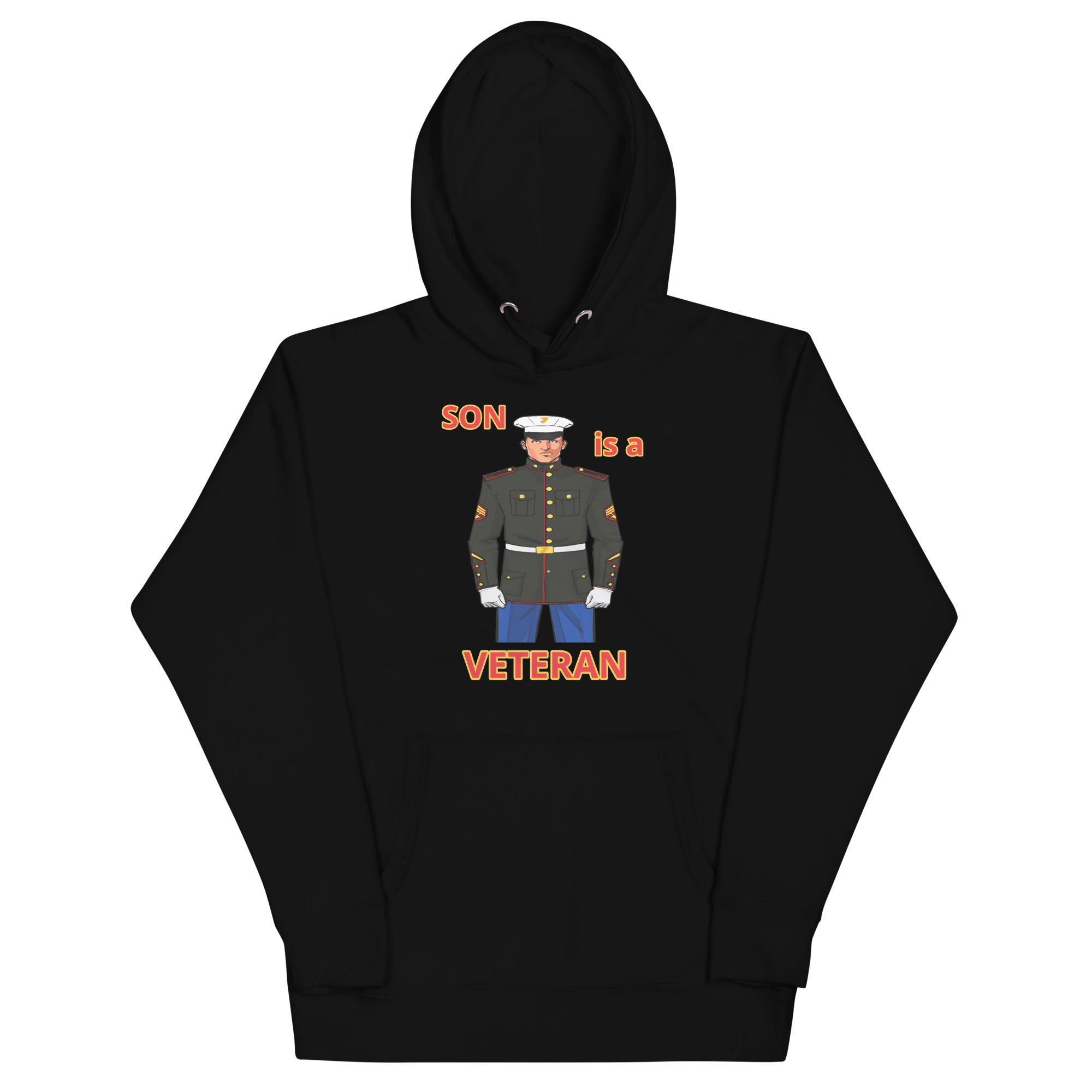 SON IS A VETERAN TOO FOWER Unisex Hoodie