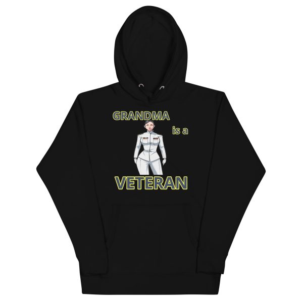GRANDMA IS VETERAN TOO FOWER Unisex Hoodie