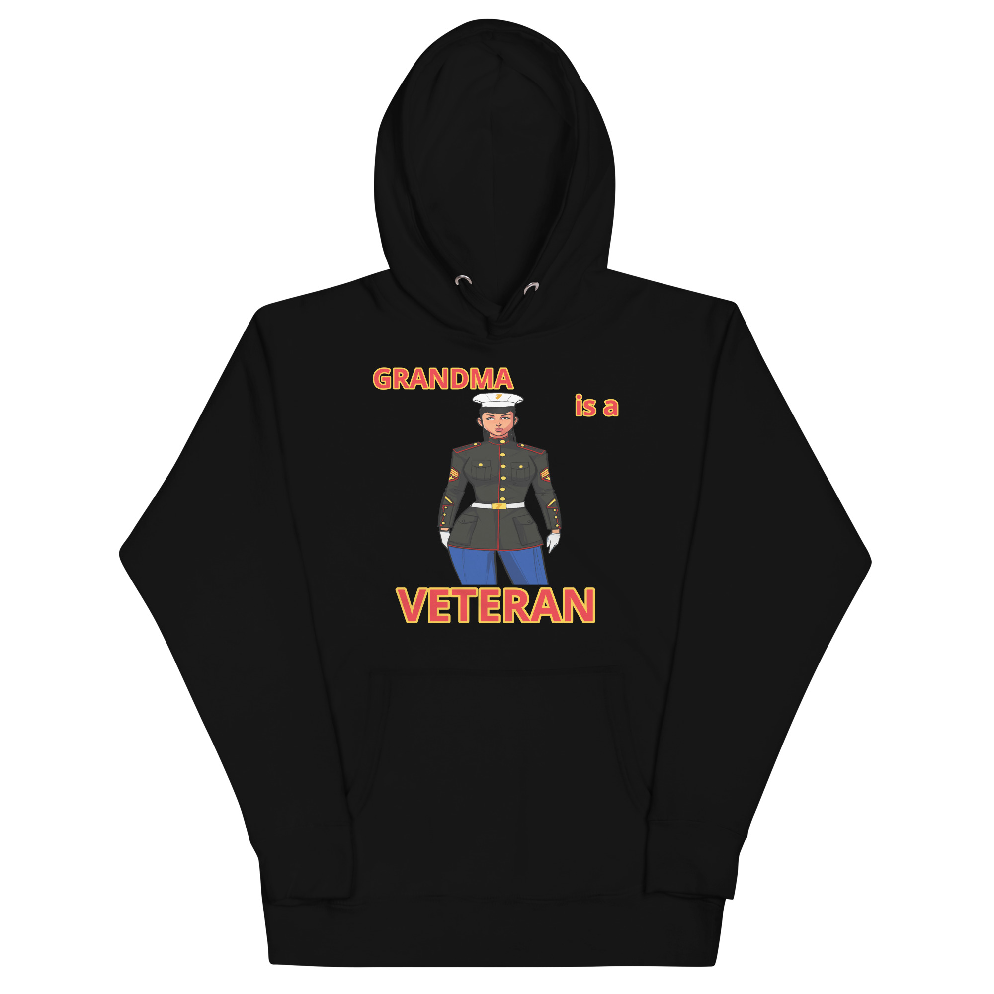 GRANDMA IS VETERAN TOO FOWER Unisex Hoodie