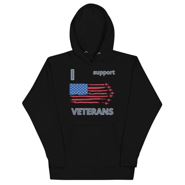 I SUPPORT  VETERANS TOO FOWER Unisex Hoodie