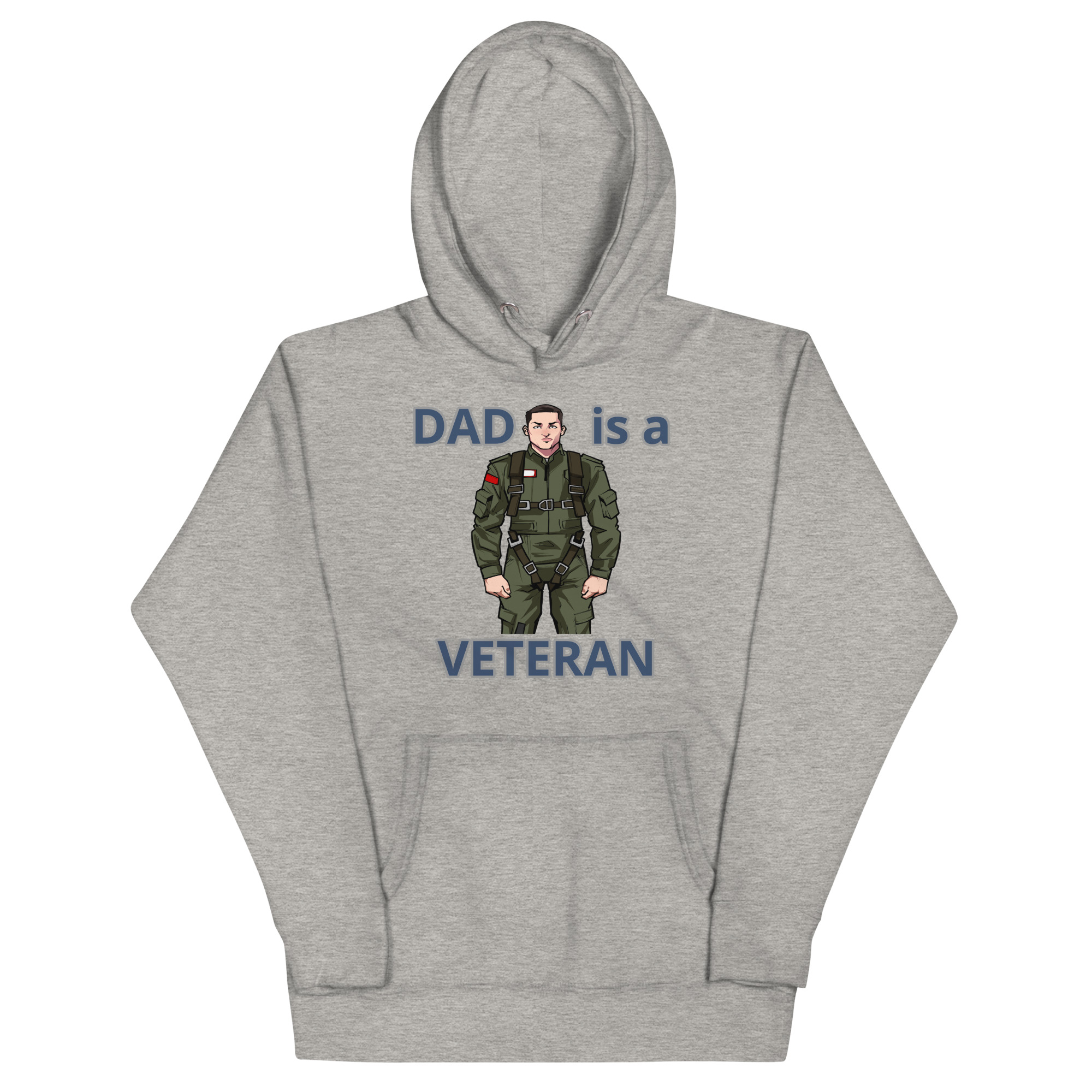 DAD IS A VETERAN TOO FOWER Unisex Hoodie - Image 3