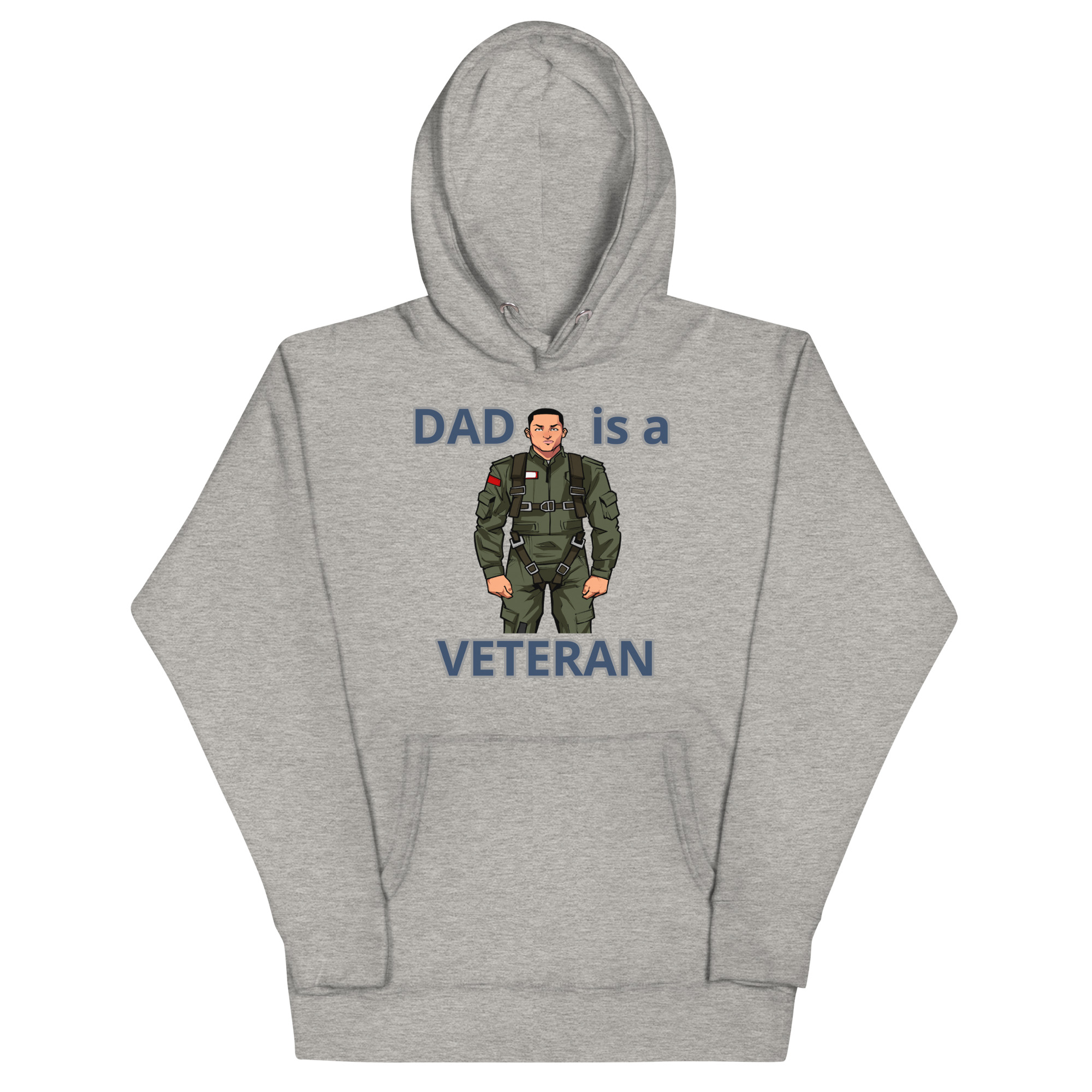 DAD IS A VETERAN TOO FOWER Unisex Hoodie - Image 3