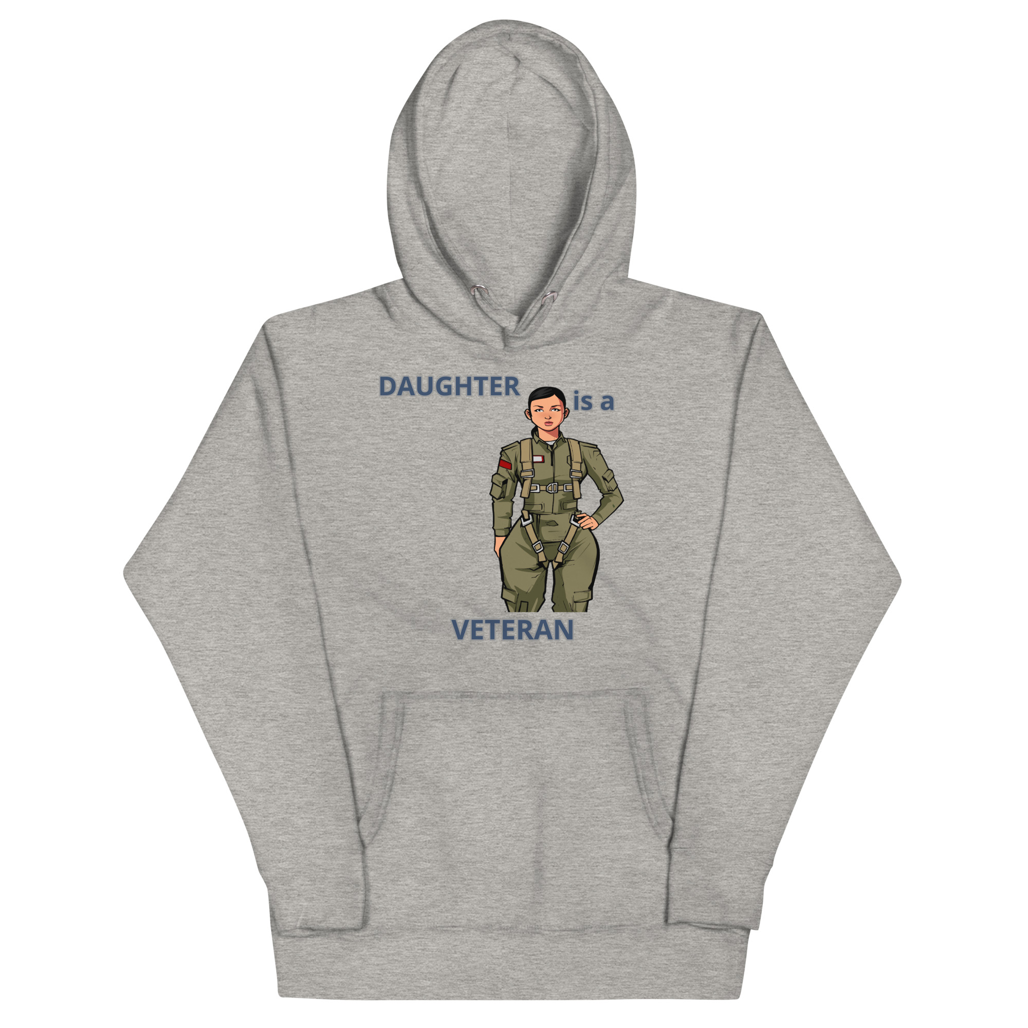DAUGHTER IS A VETERAN TOO FOWER Unisex Hoodie - Image 3