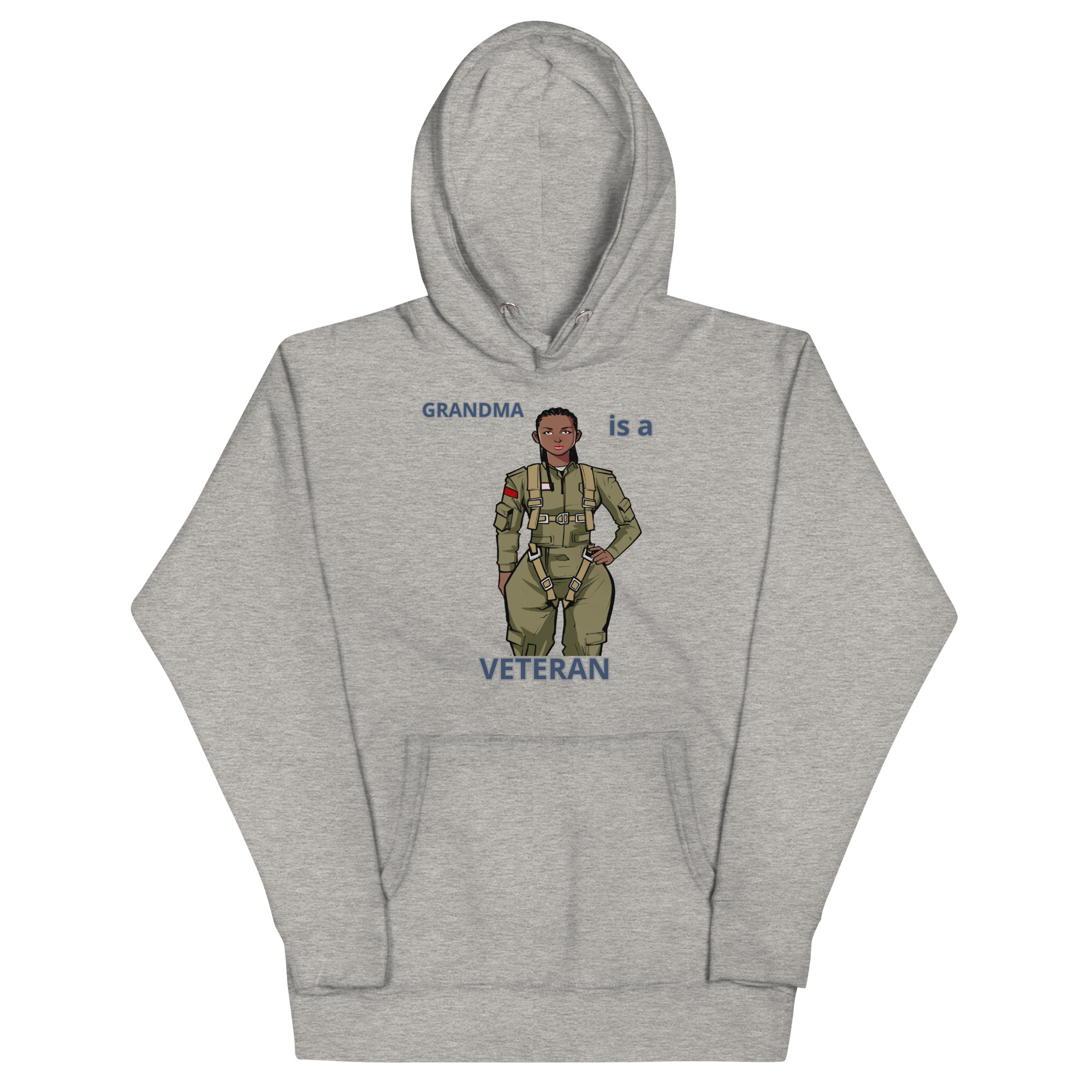 GRANDMA IS VETERAN TOO FOWER Unisex Hoodie - Image 3