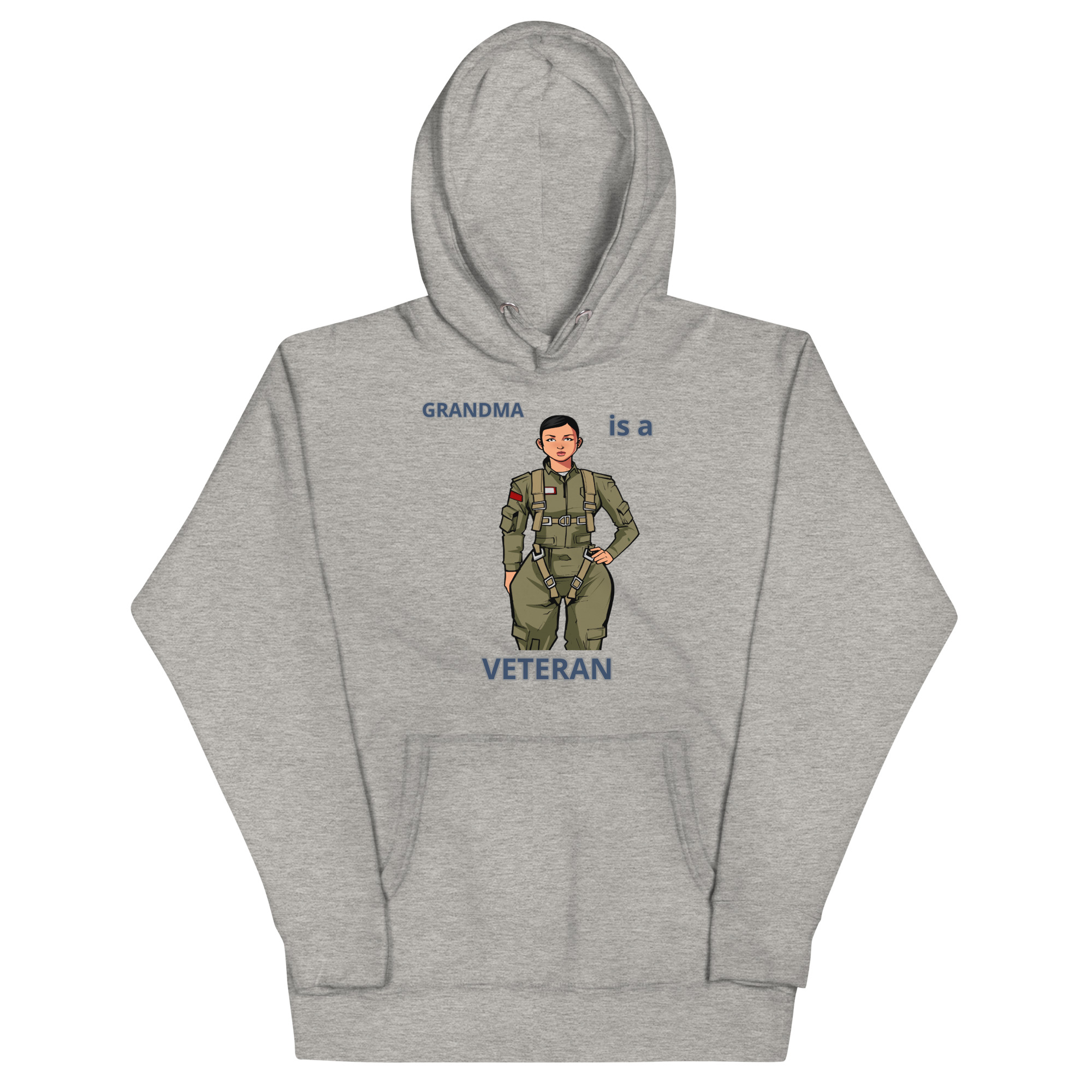 GRANDMA IS VETERAN TOO FOWER Unisex Hoodie - Image 3