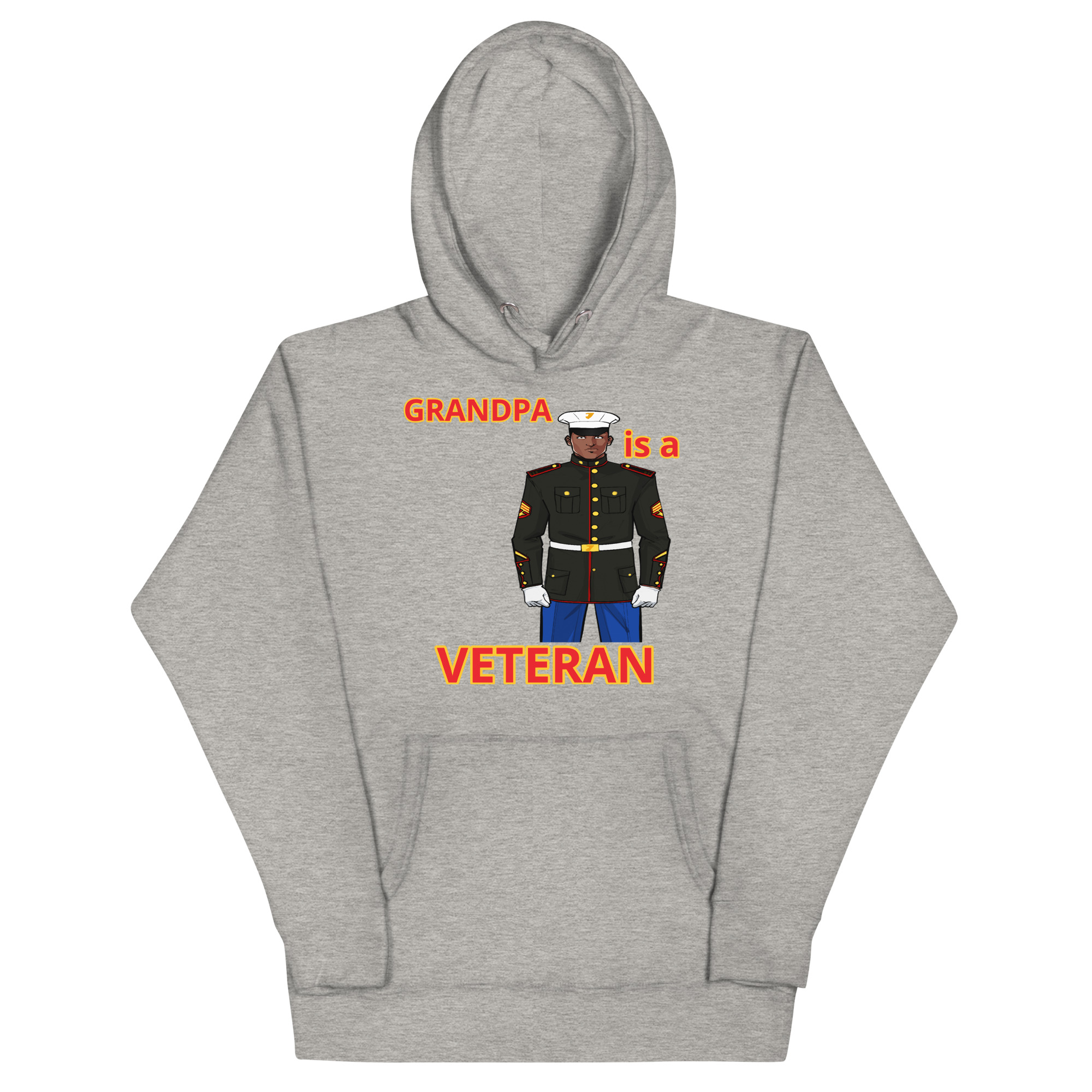 GRANDPA IS A VETERAN TOO FOWER Unisex Hoodie - Image 3