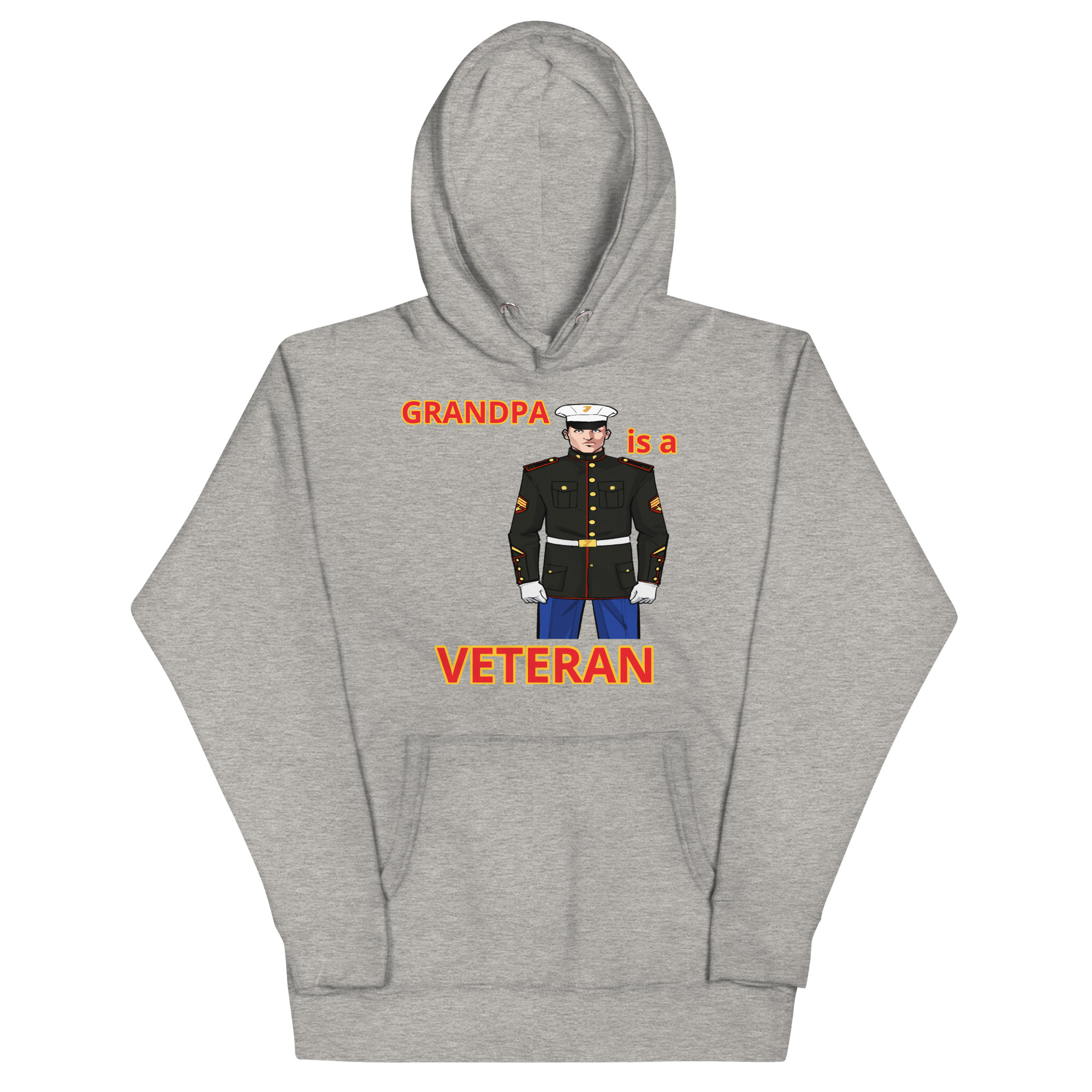 GRANDPA IS A VETERAN TOO FOWER Unisex Hoodie - Image 3