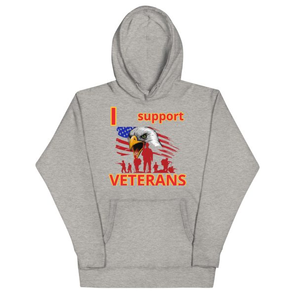 I SUPPORT  VETERANS TOO FOWER Unisex Hoodie - Image 3