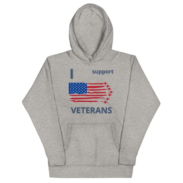 I SUPPORT  VETERANS TOO FOWER Unisex Hoodie - Image 3