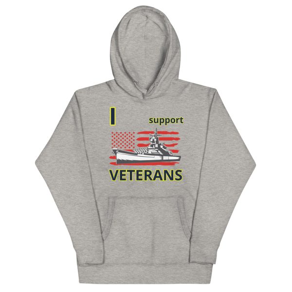 I SUPPORT  VETERANS TOO FOWER Unisex Hoodie