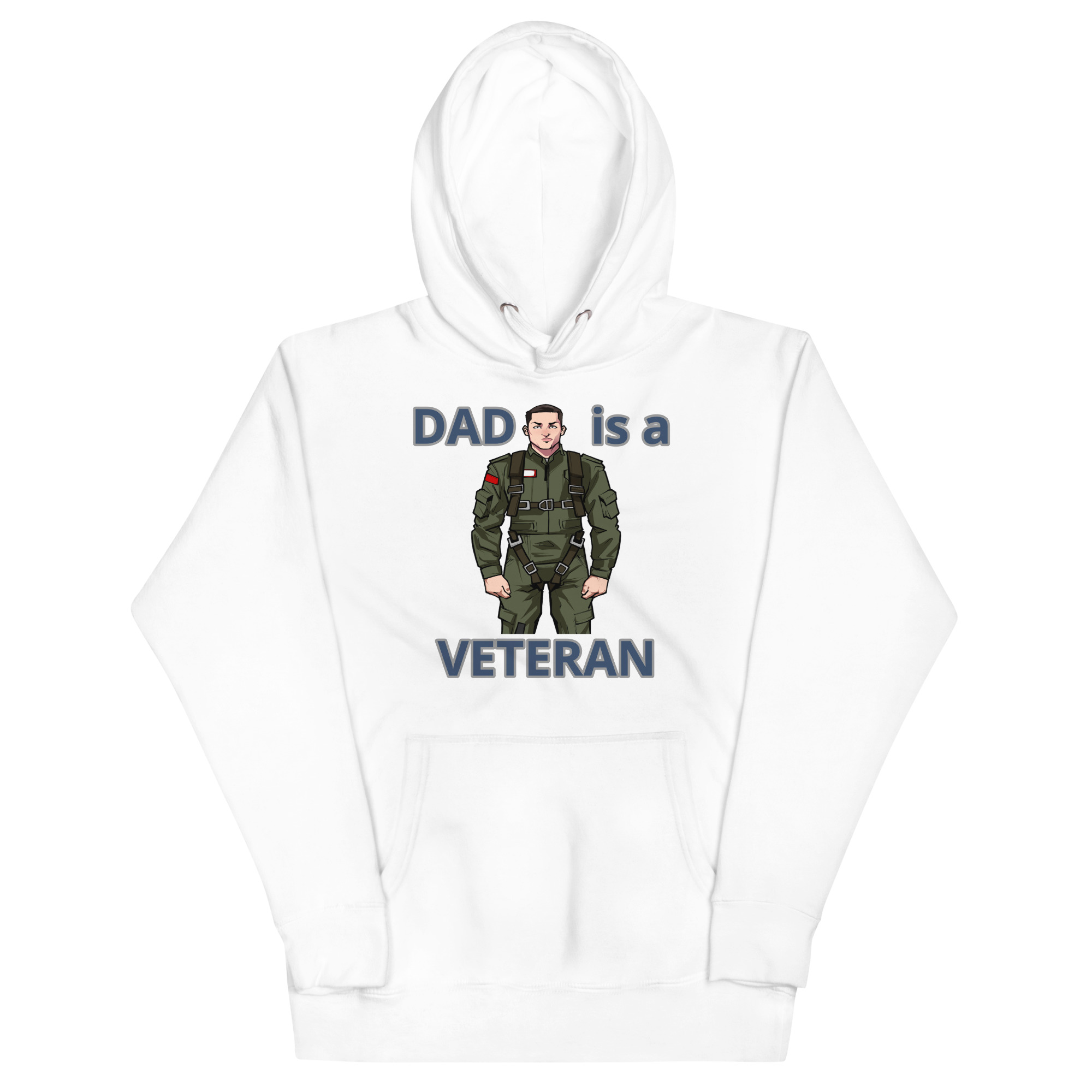 DAD IS A VETERAN TOO FOWER Unisex Hoodie - Image 5