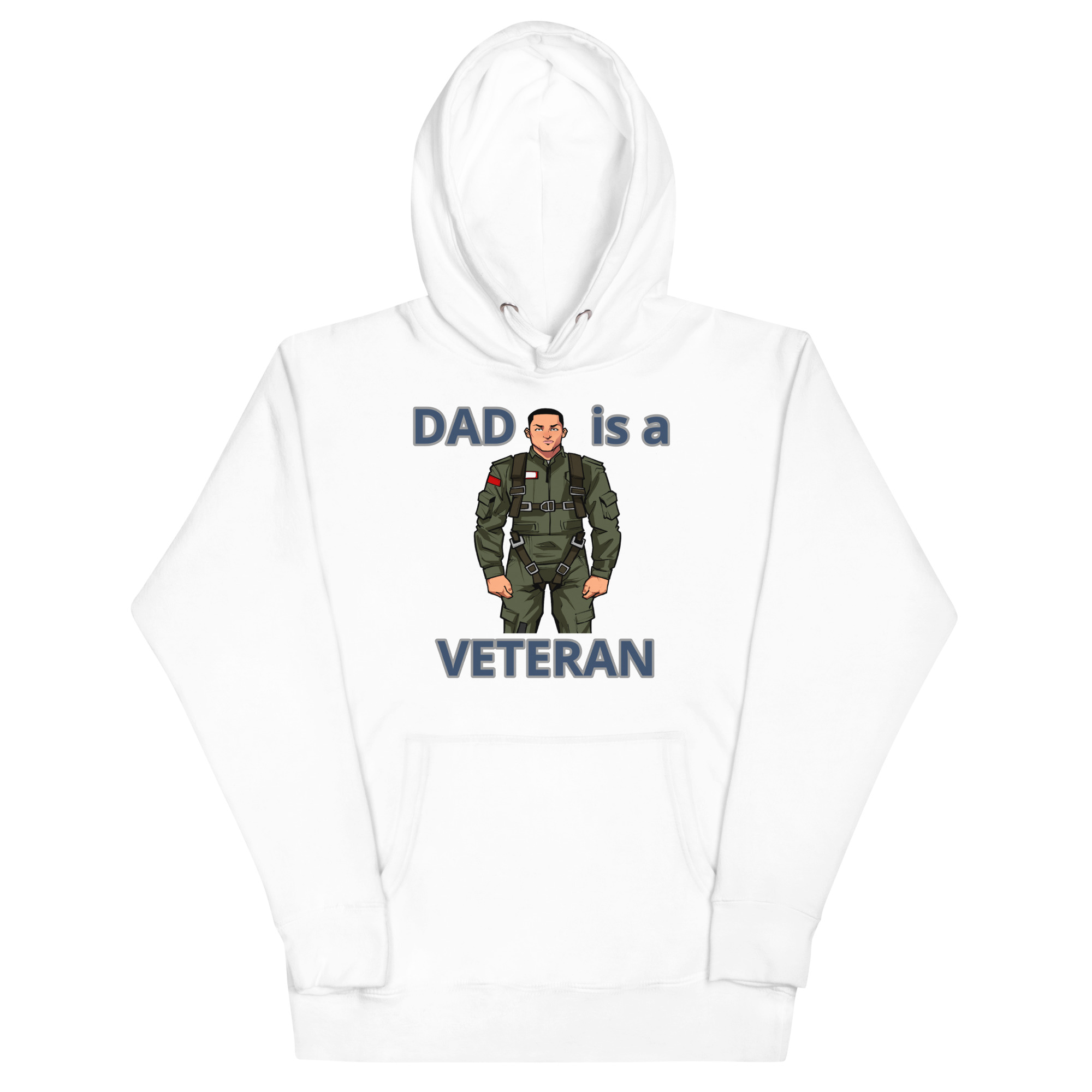 DAD IS A VETERAN TOO FOWER Unisex Hoodie - Image 5