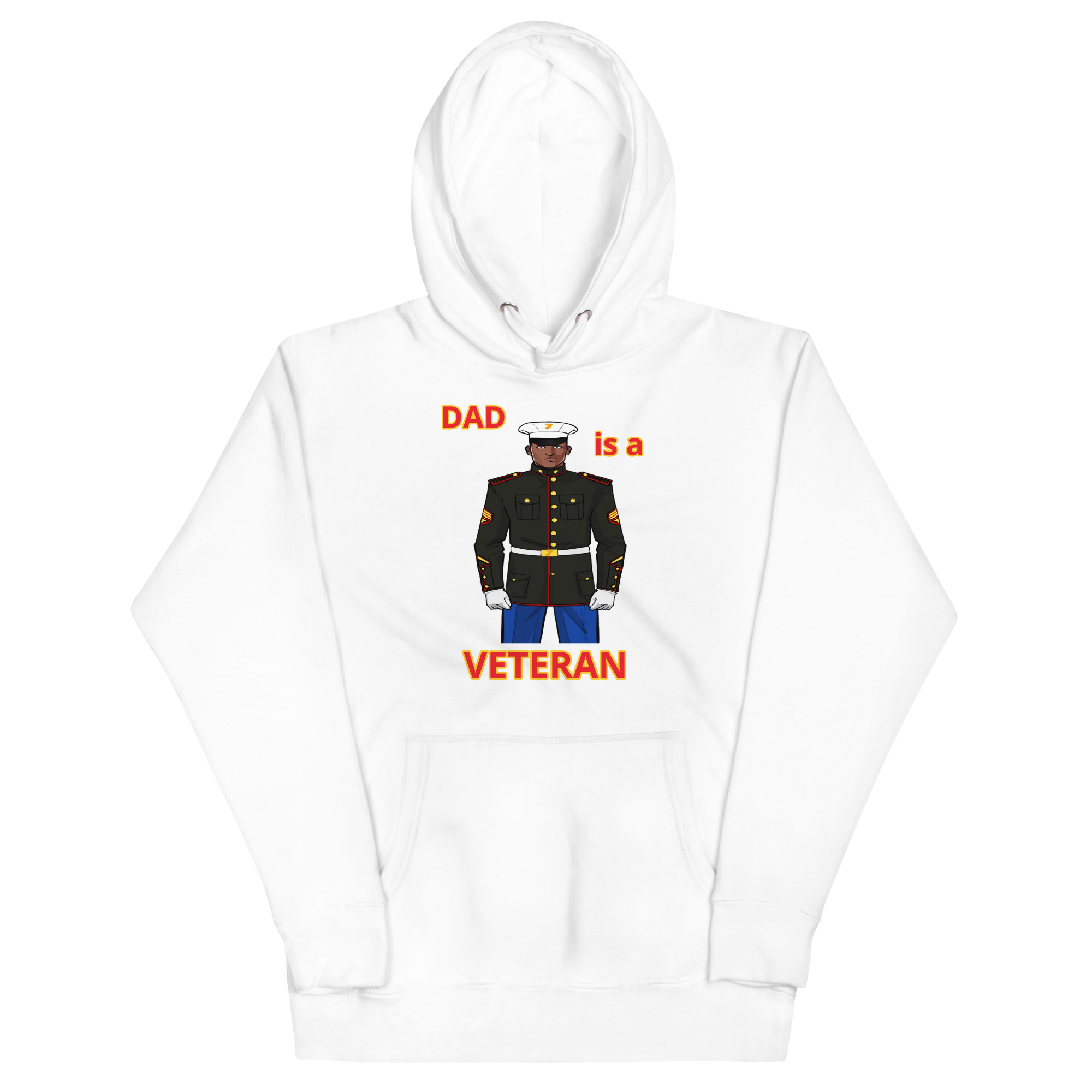 DAD IS A VETERAN TOO FOWER Unisex Hoodie - Image 5