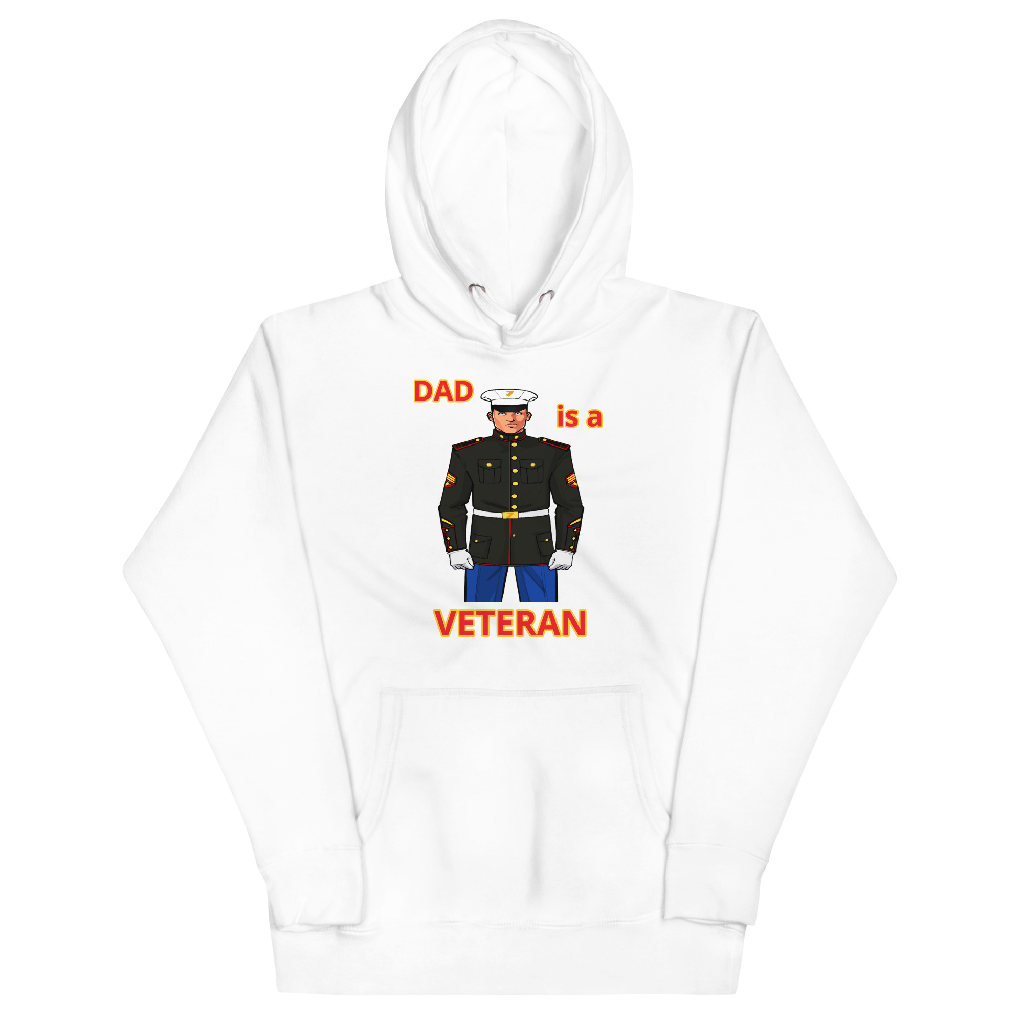 DAD IS A VETERAN TOO FOWER Unisex Hoodie - Image 5